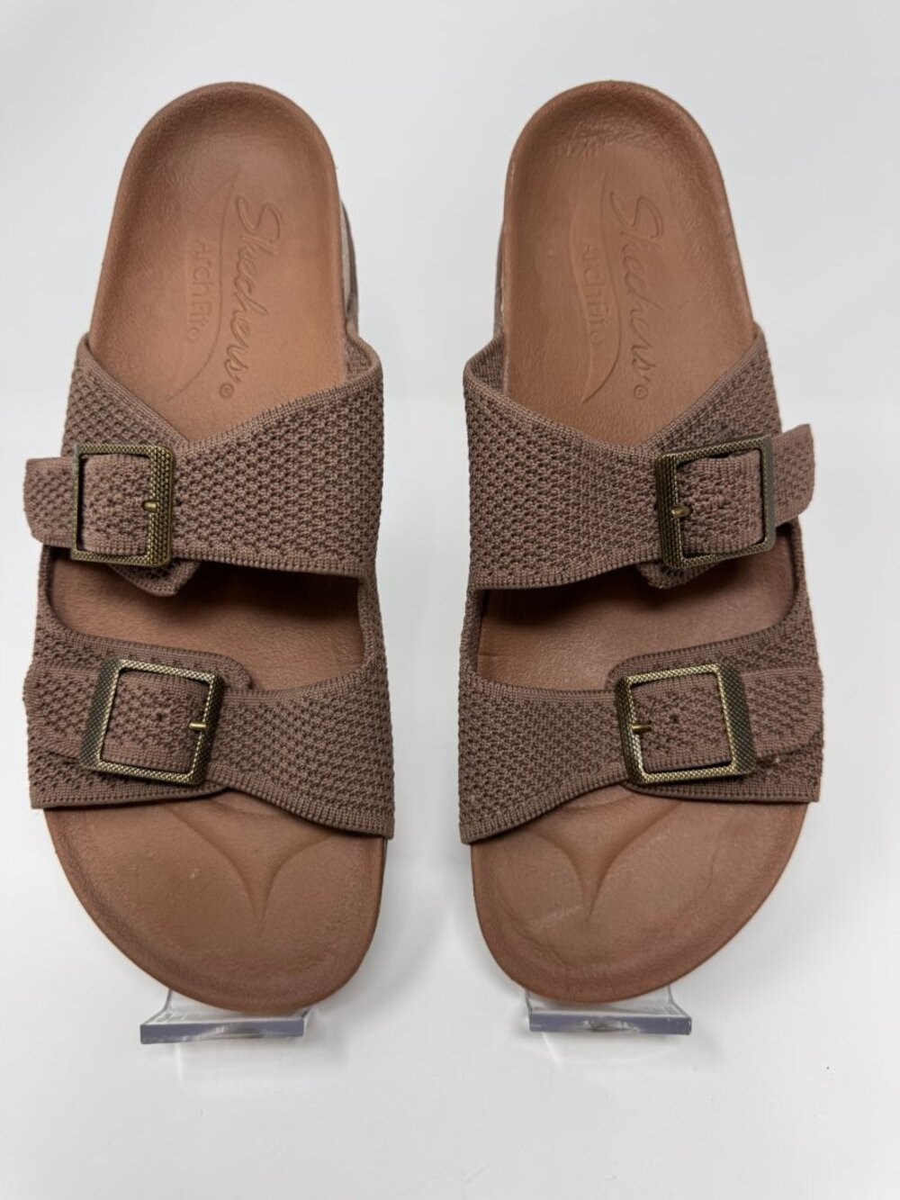 SKECHERS GRANOLA-MELLOW SKIES SLIDE MOCHA SIZE 9